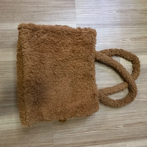 Wild Fable Sherpa Tote Bag – Cozy Brown - Picture 2 of 6